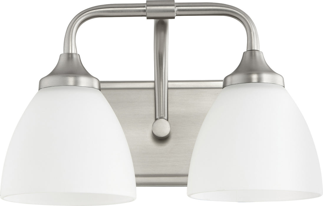 Myhouse Lighting Quorum - 5059-2-65 - Two Light Vanity - Enclave - Satin Nickel