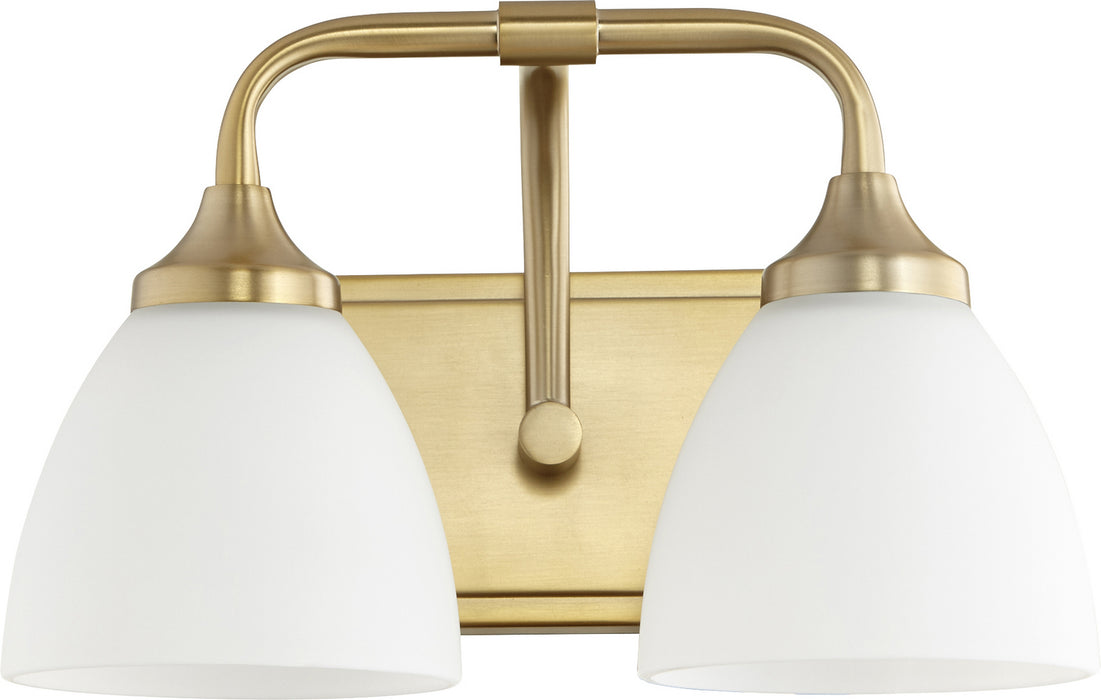 Myhouse Lighting Quorum - 5059-2-80 - Two Light Vanity - Enclave - Aged Brass