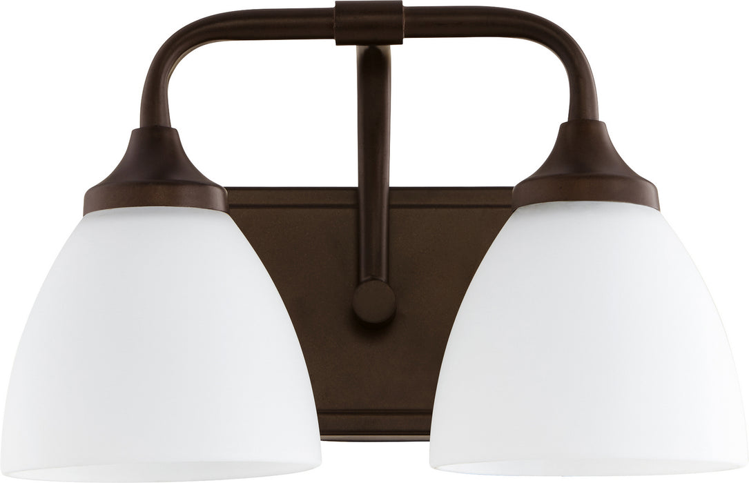 Myhouse Lighting Quorum - 5059-2-86 - Two Light Vanity - Enclave - Oiled Bronze