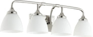 Myhouse Lighting Quorum - 5059-4-62 - Four Light Vanity - Enclave - Polished Nickel