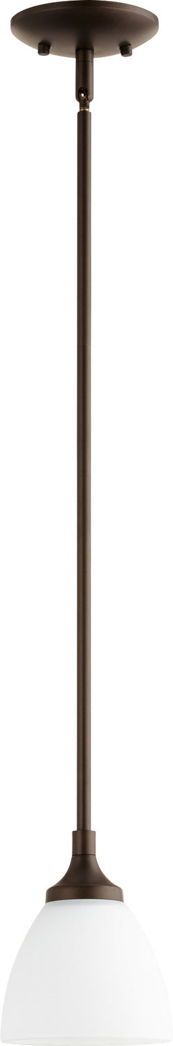 Myhouse Lighting Quorum - 3059-86 - One Light Pendant - Enclave - Oiled Bronze