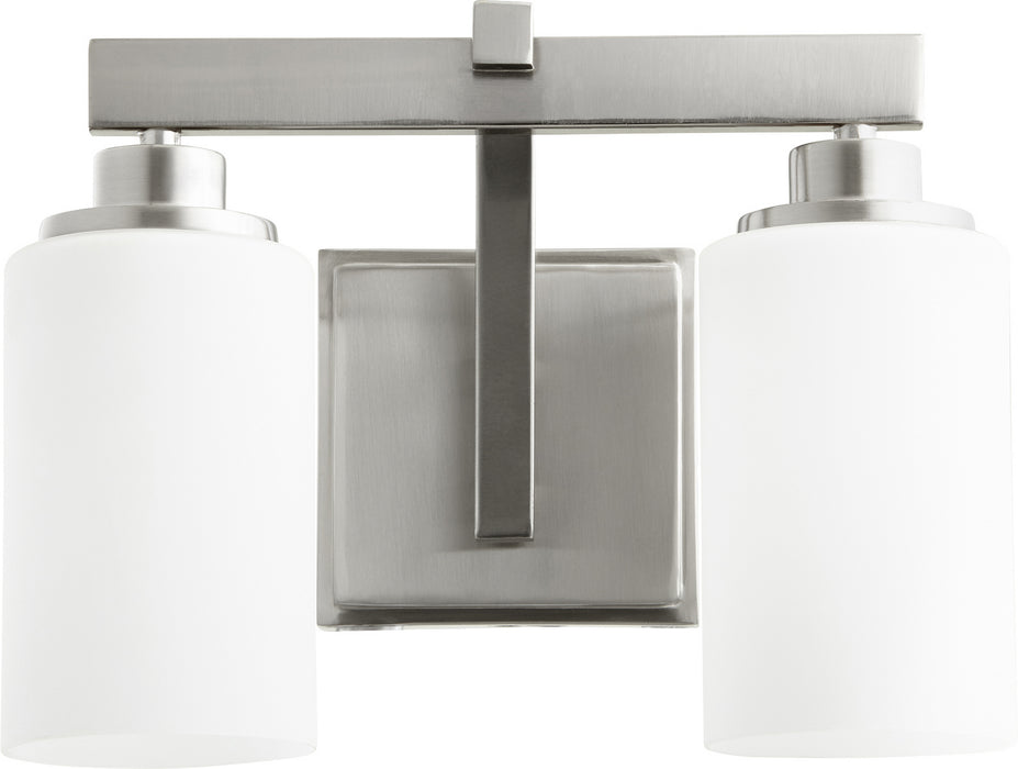 Myhouse Lighting Quorum - 5207-2-65 - Two Light Vanity - Lancaster - Satin Nickel