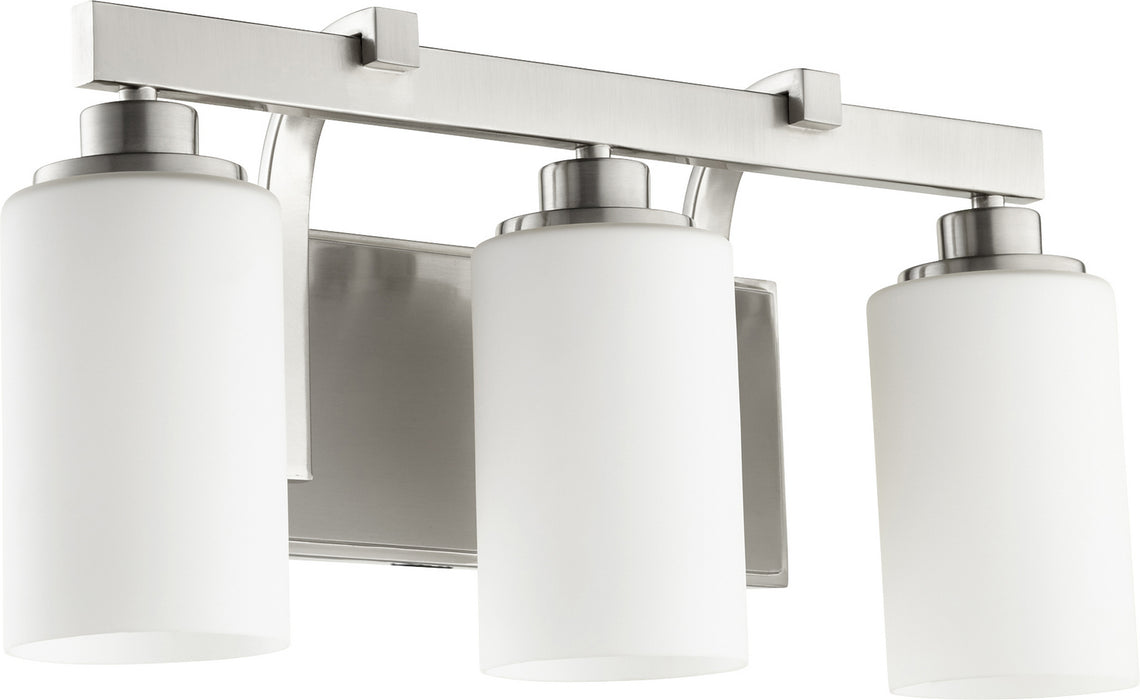 Myhouse Lighting Quorum - 5207-3-65 - Three Light Vanity - Lancaster - Satin Nickel