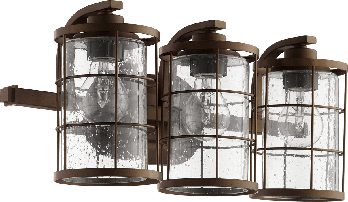 Myhouse Lighting Quorum - 5364-3-86 - Three Light Vanity - Ellis - Oiled Bronze