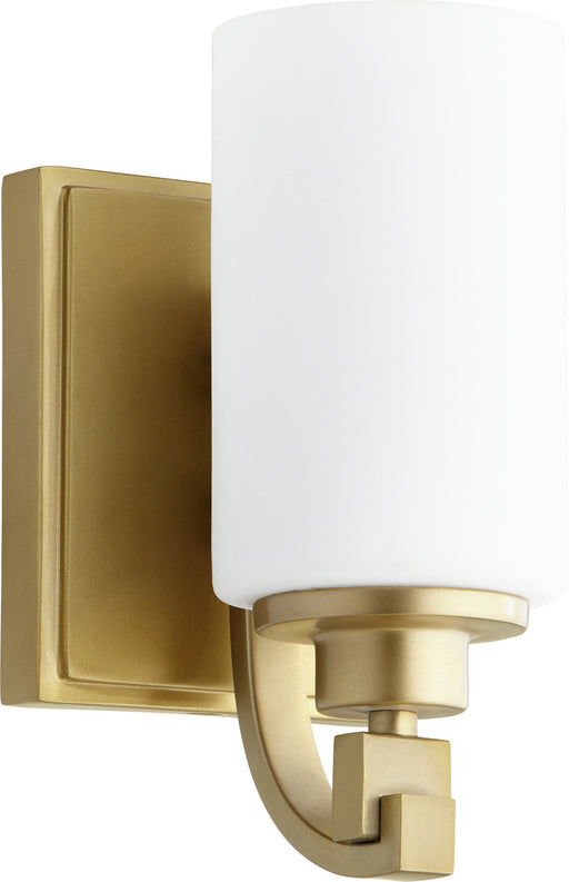 Myhouse Lighting Quorum - 5407-1-80 - One Light Wall Mount - Lancaster - Aged Brass