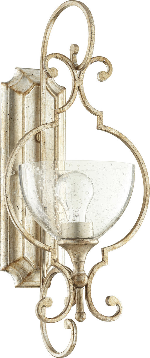 Myhouse Lighting Quorum - 5414-1-60 - One Light Wall Mount - Ansley - Aged Silver Leaf