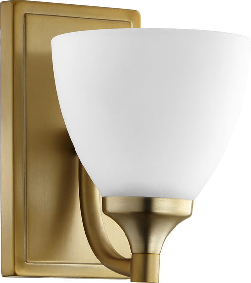 Myhouse Lighting Quorum - 5459-1-80 - One Light Wall Mount - Enclave - Aged Brass