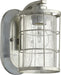 Myhouse Lighting Quorum - 5464-1-7 - One Light Wall Mount - Ellis - Tumbled Steel