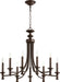 Myhouse Lighting Quorum - 6022-9-86 - Nine Light Chandelier - Rossington - Oiled Bronze