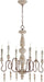 Myhouse Lighting Quorum - 6052-6-156 - Six Light Chandelier - La Maison - Manchester Grey w/ Rust Accents