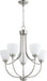 Myhouse Lighting Quorum - 6059-5-65 - Five Light Chandelier - Enclave - Satin Nickel