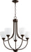 Myhouse Lighting Quorum - 6059-5-86 - Five Light Chandelier - Enclave - Oiled Bronze