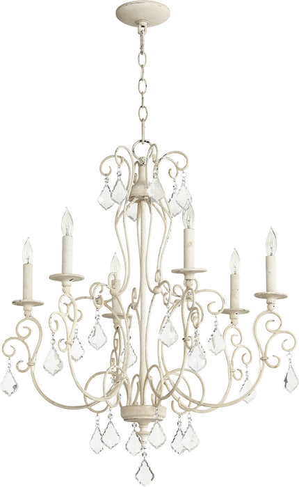 Myhouse Lighting Quorum - 6205-6-70 - Six Light Chandelier - Ariel - Persian White