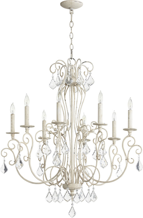 Myhouse Lighting Quorum - 6205-8-70 - Eight Light Chandelier - Ariel - Persian White