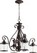 Myhouse Lighting Quorum - 6473-4-39 - Four Light Chandelier - San Miguel - Vintage Copper