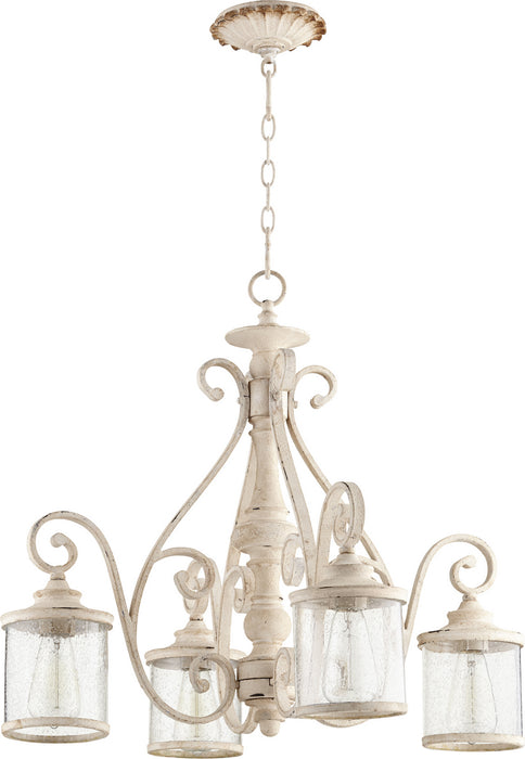 Myhouse Lighting Quorum - 6473-4-70 - Four Light Chandelier - San Miguel - Persian White