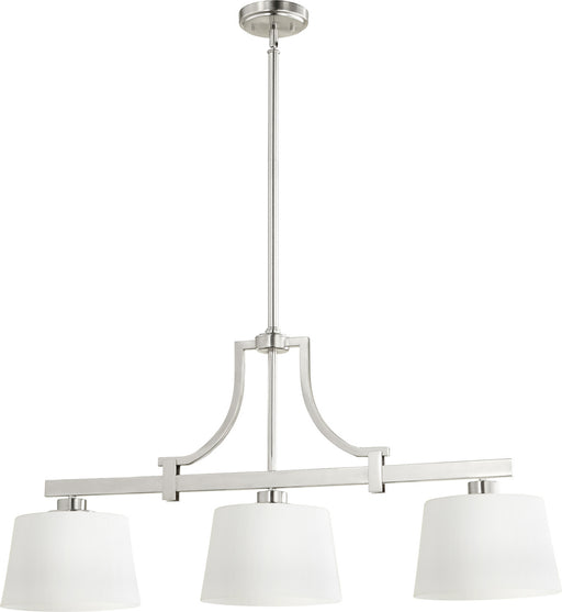 Myhouse Lighting Quorum - 6507-3-65 - Three Light Island Pendant - Lancaster - Satin Nickel