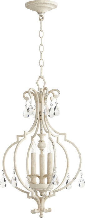 Myhouse Lighting Quorum - 6714-3-70 - Three Light Entry Pendant - Ansley - Persian White