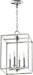 Myhouse Lighting Quorum - 6731-4-62 - Four Light Entry Pendant - Cuboid Entries - Polished Nickel