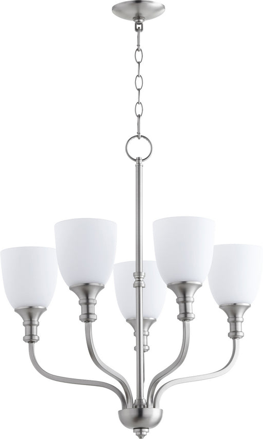 Myhouse Lighting Quorum - 6811-5-65 - Five Light Chandelier - Richmond - Satin Nickel