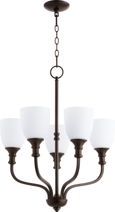 Myhouse Lighting Quorum - 6811-5-86 - Five Light Chandelier - Richmond - Oiled Bronze