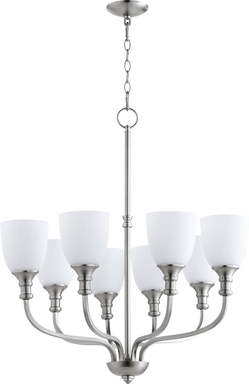 Myhouse Lighting Quorum - 6811-8-65 - Eight Light Chandelier - Richmond - Satin Nickel