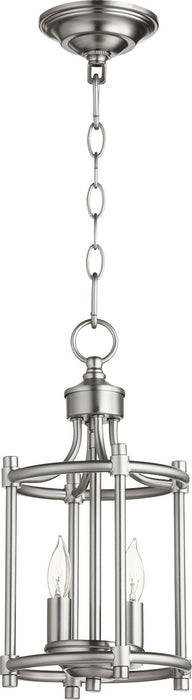 Myhouse Lighting Quorum - 6822-2-65 - Two Light Entry Pendant - Rossington - Satin Nickel