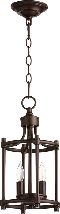 Myhouse Lighting Quorum - 6822-2-86 - Two Light Entry Pendant - Rossington - Oiled Bronze