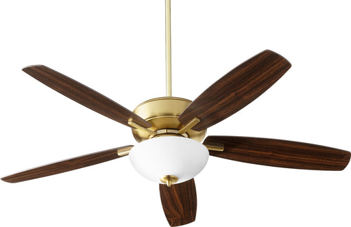 Myhouse Lighting Quorum - 70525-80 - 52"Ceiling Fan - Breeze - Aged Brass