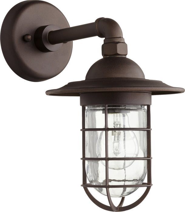 Myhouse Lighting Quorum - 7082-86 - One Light Wall Mount - Bowery - Oiled Bronze