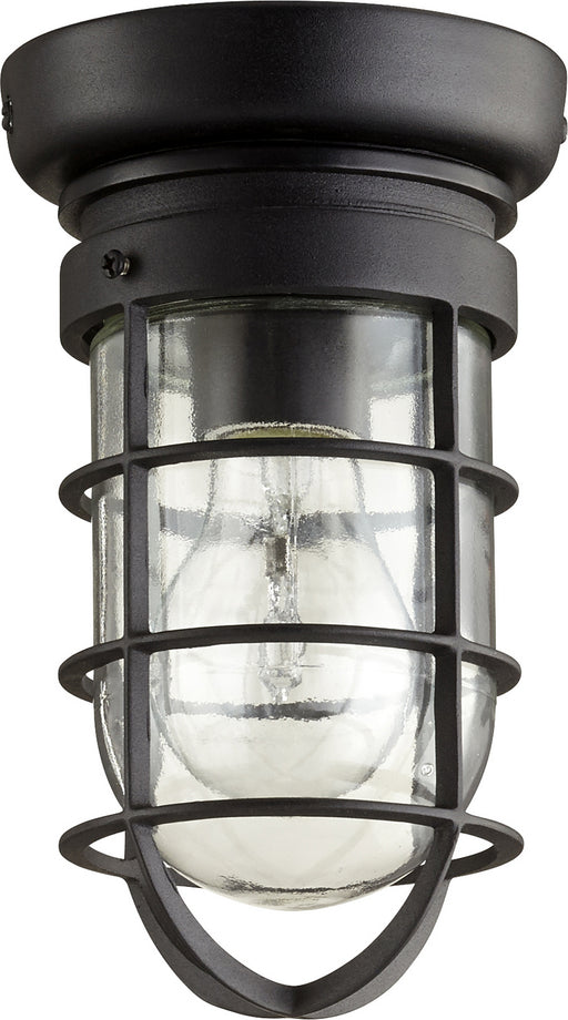 Myhouse Lighting Quorum - 7282-69 - One Light Ceiling Mount - Bowery - Textured Black