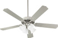 Myhouse Lighting Quorum - 7525-065 - 52"Ceiling Fan - Capri Ix - Satin Nickel W/ Satin Opal