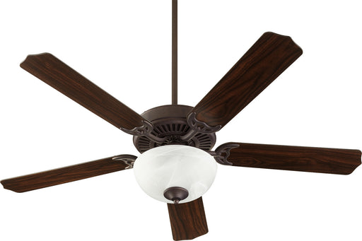Myhouse Lighting Quorum - 7525-9244 - 52"Ceiling Fan - Capri Viii - Toasted Sienna W/ Faux Alabaster