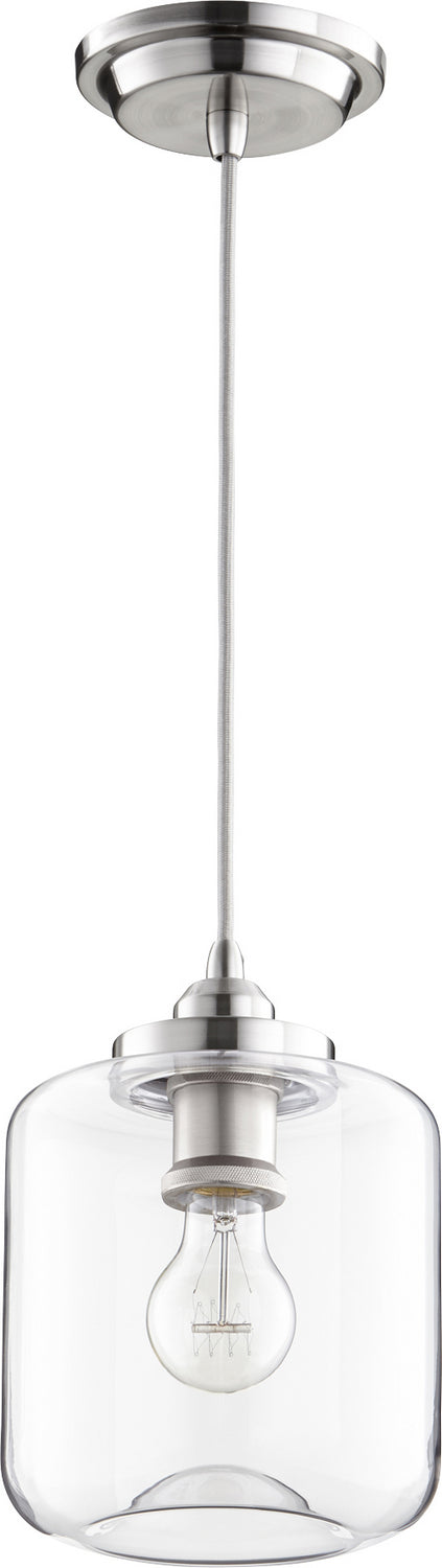 Myhouse Lighting Quorum - 845-65 - One Light Pendant - Clear Filament Pendants - Satin Nickel