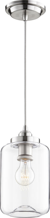 Myhouse Lighting Quorum - 846-65 - One Light Pendant - Clear Filament Pendants - Satin Nickel