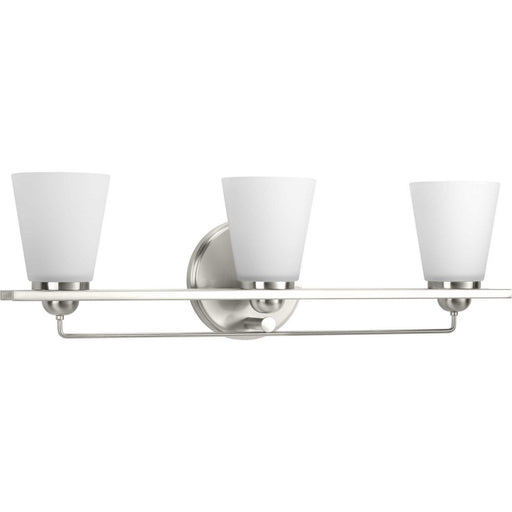 Myhouse Lighting Progress Lighting - P300002-009 - Three Light Bath Bracket - Flight - Brushed Nickel