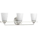Myhouse Lighting Progress Lighting - P300002-009 - Three Light Bath Bracket - Flight - Brushed Nickel