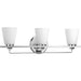 Myhouse Lighting Progress Lighting - P300002-015 - Three Light Bath - Flight - Polished Chrome