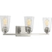 Myhouse Lighting Progress Lighting - P300010-009 - Three Light Bath - Debut - Brushed Nickel