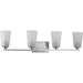 Myhouse Lighting Progress Lighting - P300011-009 - Four Light Bath - Debut - Brushed Nickel