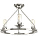 Myhouse Lighting Progress Lighting - P350036-009 - Three Light Semi-Flush Convertible - Debut - Brushed Nickel