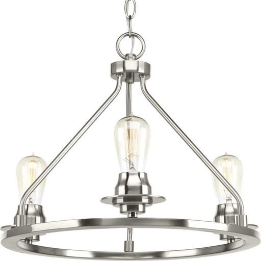 Myhouse Lighting Progress Lighting - P350036-009 - Three Light Semi-Flush Convertible - Debut - Brushed Nickel