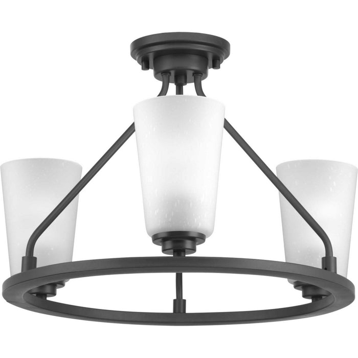 Myhouse Lighting Progress Lighting - P350036-143 - Three Light Semi-Flush Convertible - Debut - Graphite