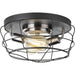 Myhouse Lighting Progress Lighting - P350037-143 - Two Light Flush Mount - Gauge - Graphite