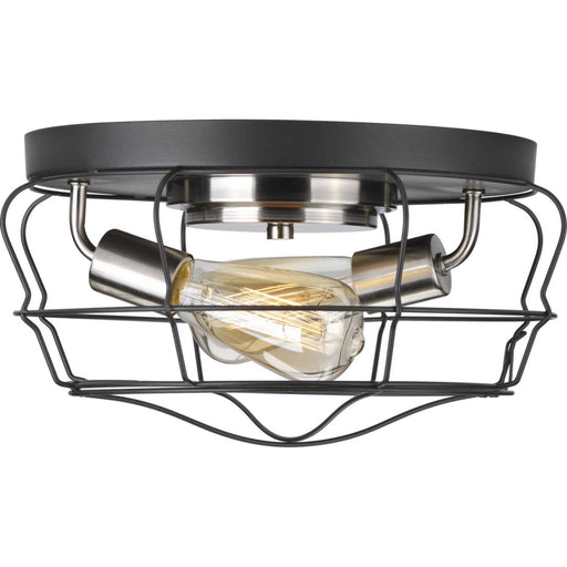 Myhouse Lighting Progress Lighting - P350037-143 - Two Light Flush Mount - Gauge - Graphite