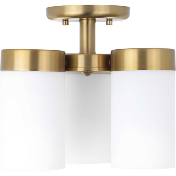 Myhouse Lighting Progress Lighting - P350040-109 - Three Light Flush Mount - Elevate - Brushed Bronze