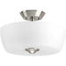 Myhouse Lighting Progress Lighting - P350060-009 - Two Light Semi-Flush Mount - Leap - Brushed Nickel