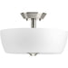 Myhouse Lighting Progress Lighting - P350060-009 - Two Light Semi-Flush Mount - Leap - Brushed Nickel