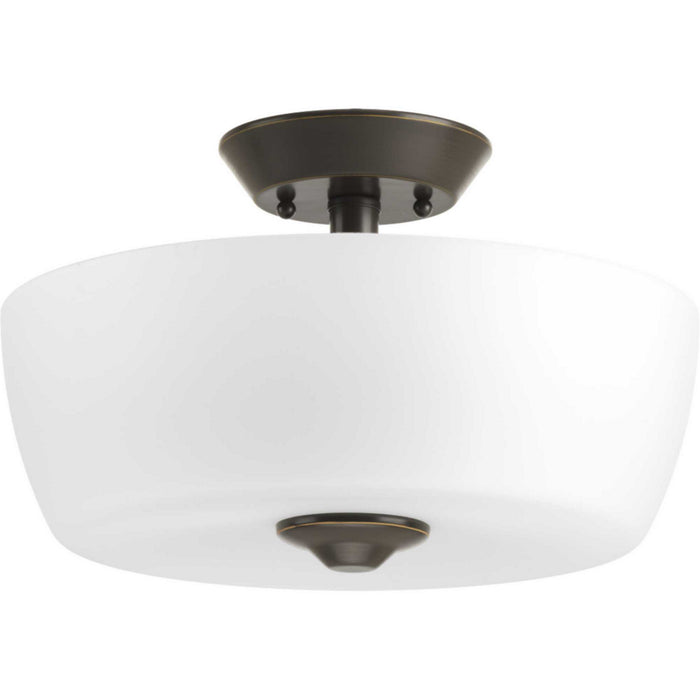 Myhouse Lighting Progress Lighting - P350060-020 - Two Light Semi-Flush Mount - Leap - Antique Bronze