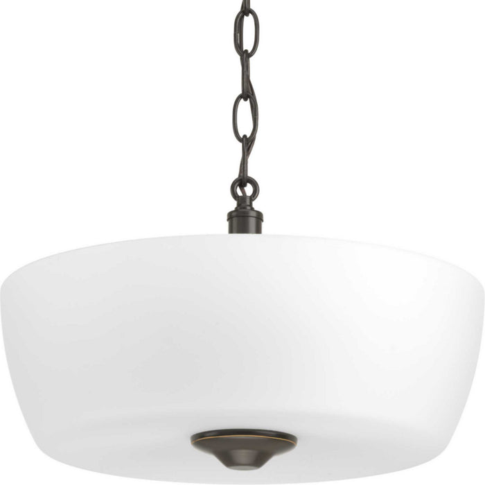 Myhouse Lighting Progress Lighting - P350060-020 - Two Light Semi-Flush Mount - Leap - Antique Bronze